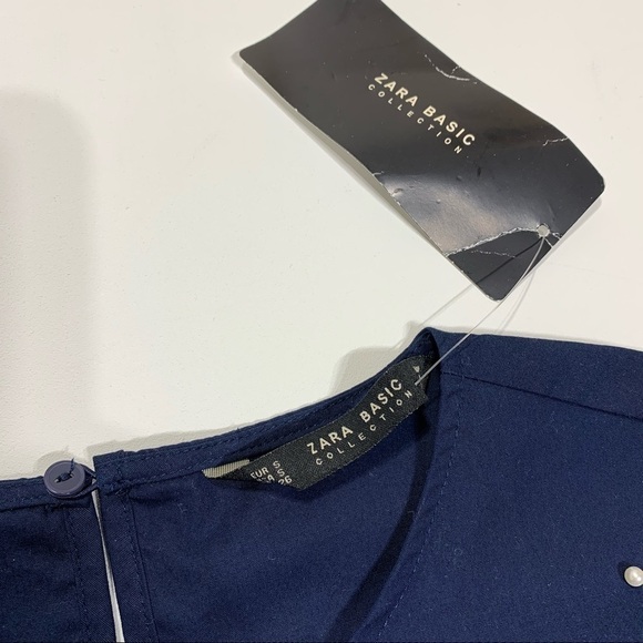 🛍Bundle sale🛍Zara NWT beaded oversized bell sleeve top small - Picture 4 of 9